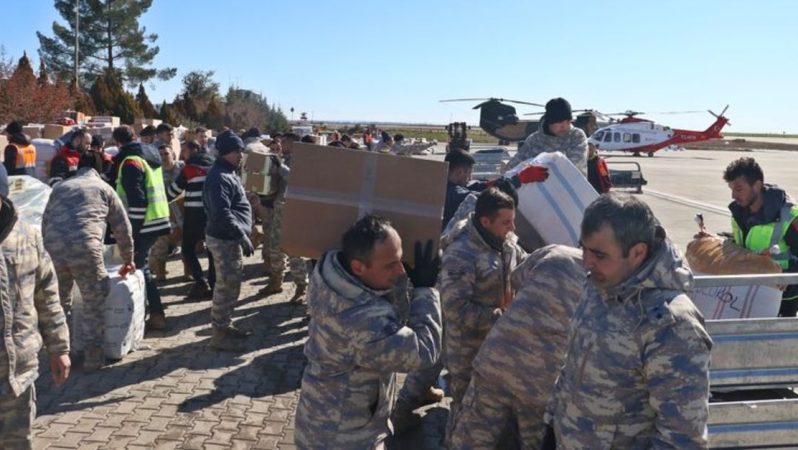 TSK Hatay’a lojistik takviye üssü kurdu